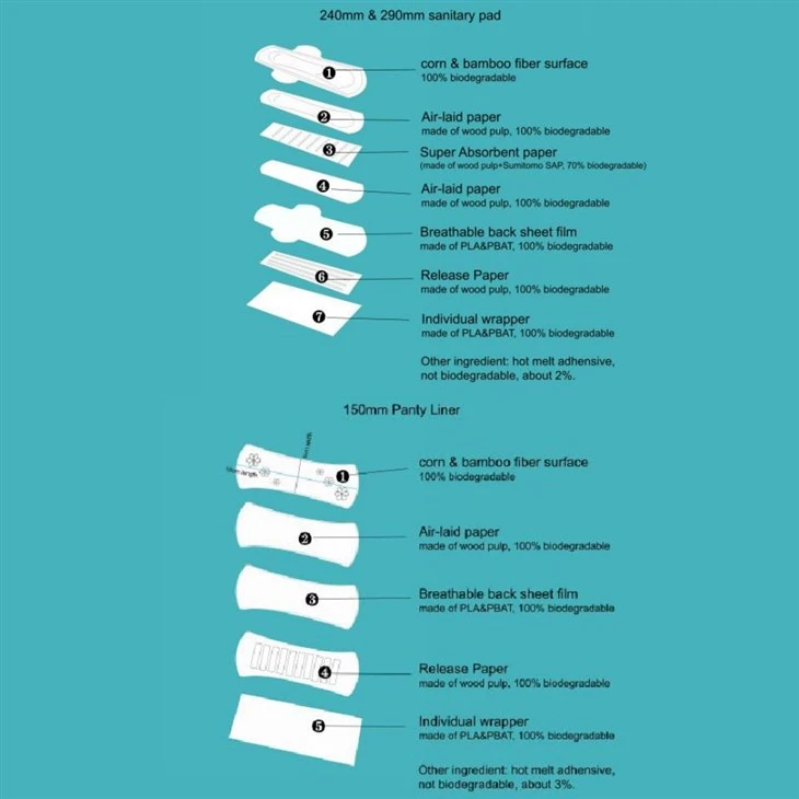 Biodegradable Women Sanitary Napkins